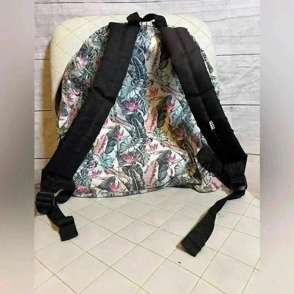 VANS Off The Wall Flower Print Backpack 18x15 - Picture 9 of 9